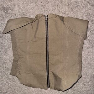 Zara green corset top
